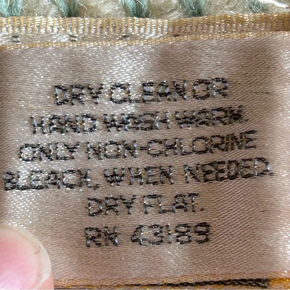 Susan Bristol Wool Cream Cardigan with Floral Accents and Silver Heart Buttons - Picture 7 of 14